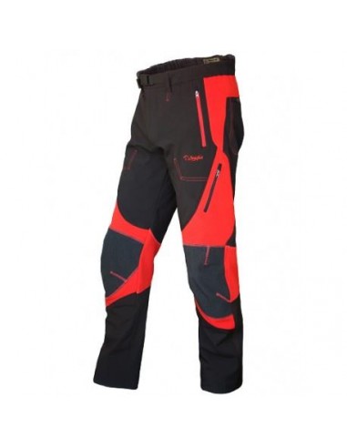 BENISPORT PANTALONE SOFTSHELL ROSSO NERO