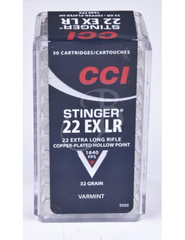 CCI STINGER 32GR HP CAL. 22 LR 