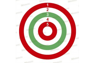 BERSAGLI TRICOLORE CM 14X14 