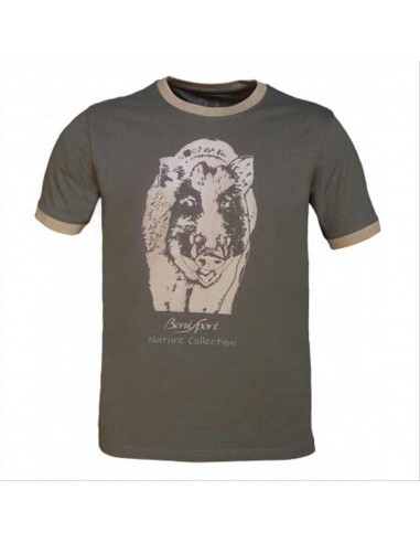 BENISPORT T-SHIRT IN COTONE CINGHIALE